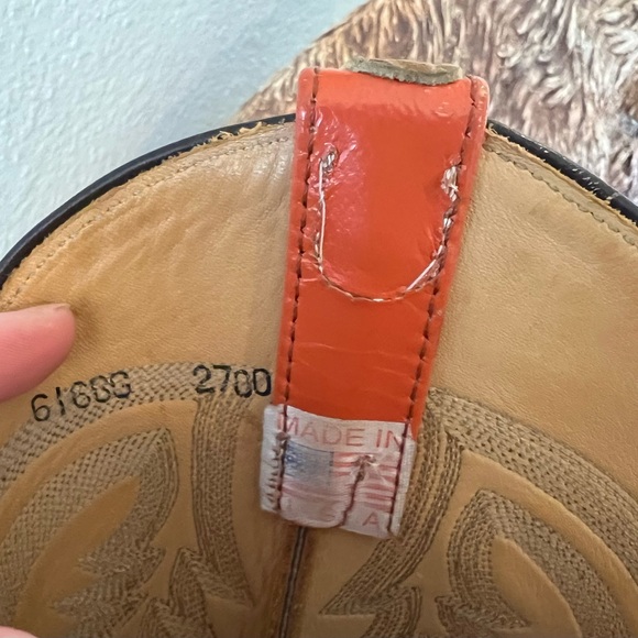 Anderson Bean Full Quill Ostrich Square Toe Boots Women’s Size 7 B Narrow - Picture 14 of 14